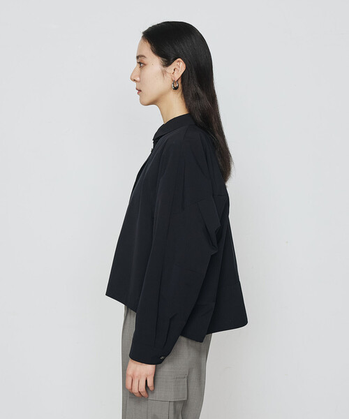 「Gabardine K.T」 長袖シャツ 9号 ライトグレー レディース_画像6