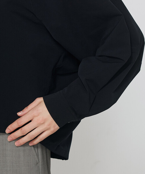 「Gabardine K.T」 長袖シャツ 9号 ライトグレー レディース_画像9