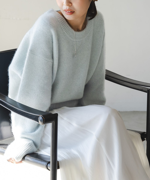 NOBLE（ノーブル） ニット セーター 「追加」YAKクルーネックプル