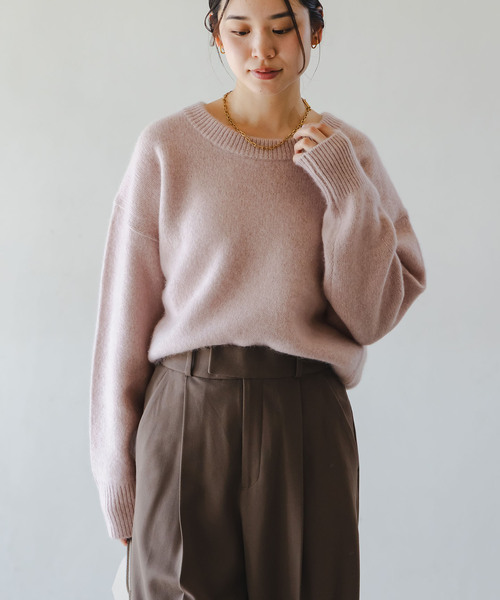 NOBLE（ノーブル） ニット セーター 「追加」YAKクルーネックプル