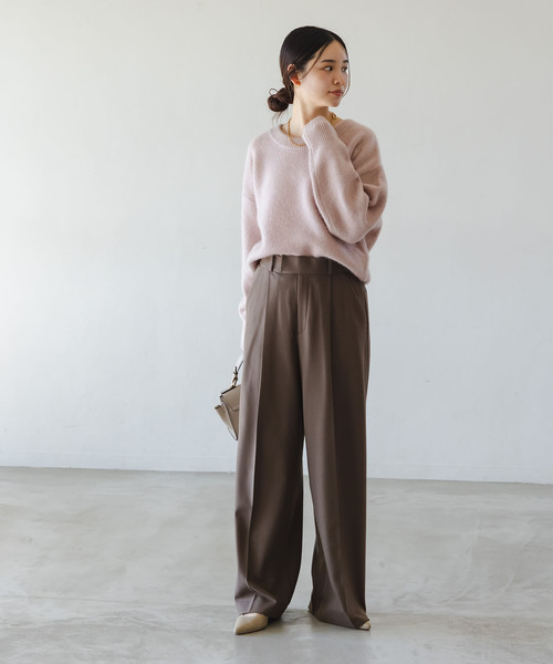 NOBLE（ノーブル） ニット セーター 「追加」YAKクルーネックプル