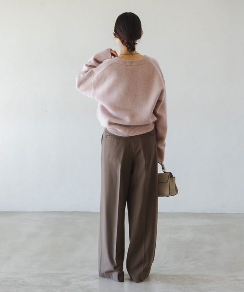 NOBLE（ノーブル） ニット セーター 「追加」YAKクルーネックプル