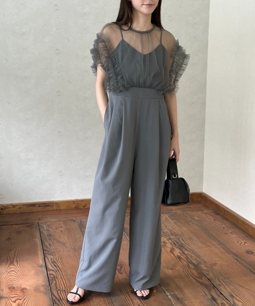 「Per sist ence」 オールインワン FREE グレイッシュベージュ レディース_画像3