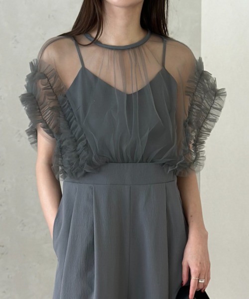 「Per sist ence」 オールインワン FREE グレイッシュベージュ レディース_画像4