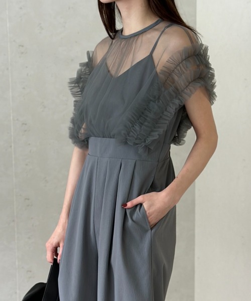 「Per sist ence」 オールインワン FREE グレイッシュベージュ レディース_画像9