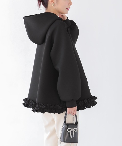 「Fit more」 プルオーバーパーカー FREE ホワイト レディース_画像7