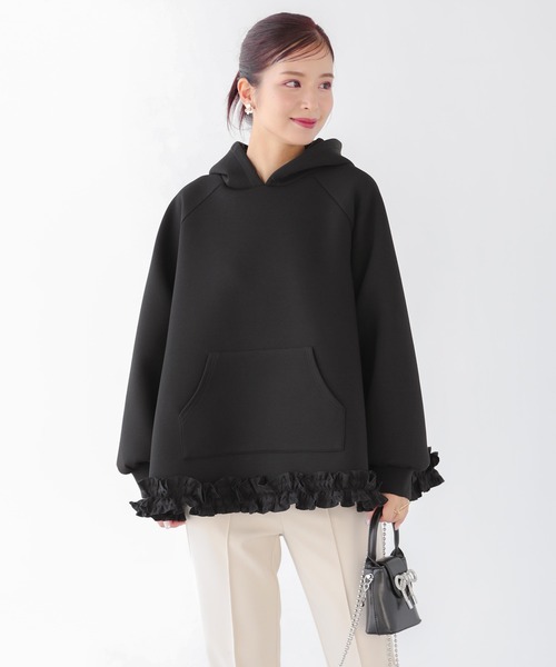 「Fit more」 プルオーバーパーカー FREE ホワイト レディース_画像9