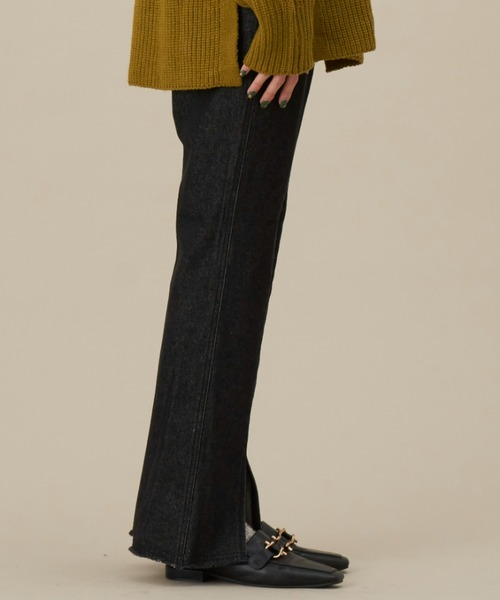 「NEUNA」 デニムパンツ SMALL ブラック レディース_画像2