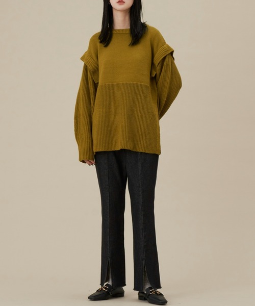 「NEUNA」 デニムパンツ SMALL ブラック レディース_画像4