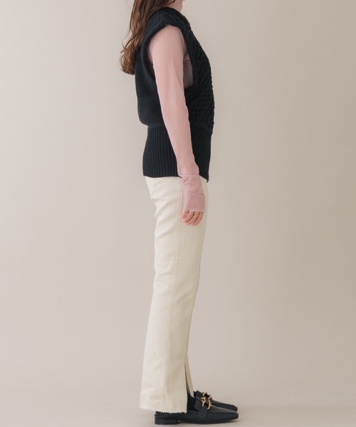 「NEUNA」 デニムパンツ SMALL ブラック レディース_画像7