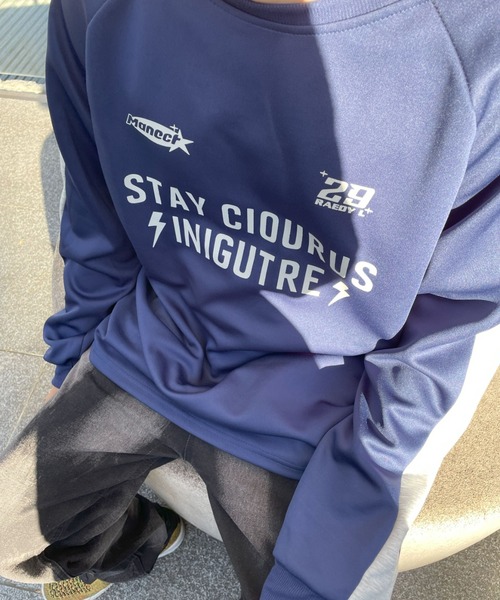 「B.R.U」 スウェットカットソー FREE グレー メンズ_画像3