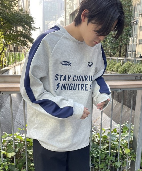 「B.R.U」 スウェットカットソー FREE グレー メンズ_画像9