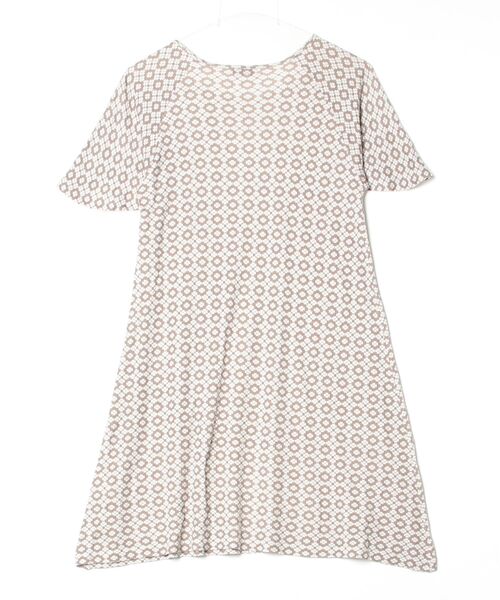 「Sally Scott」 半袖ワンピース M ブラウン レディース_画像2
