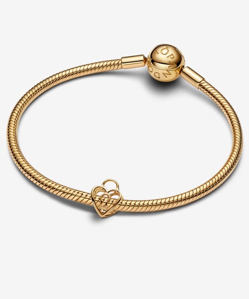 PANDORA（パンドラ） チャーム オープンワーク ハート パドロック