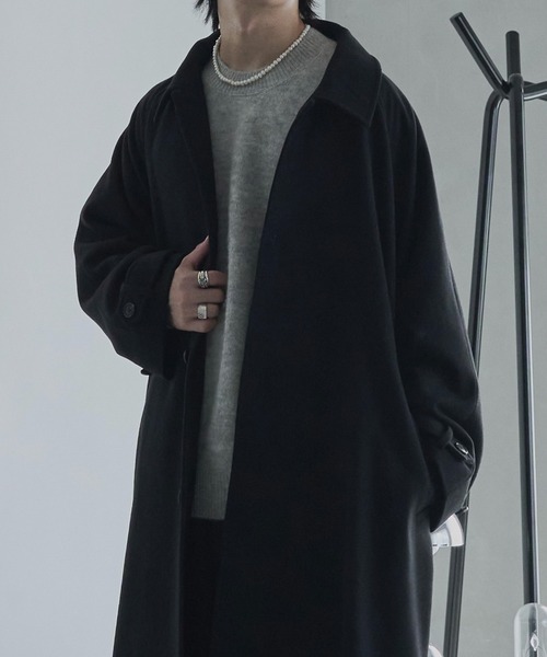 「ADAMASTE」 ステンカラーコート MEDIUM グレイッシュベージュ メンズ_画像2