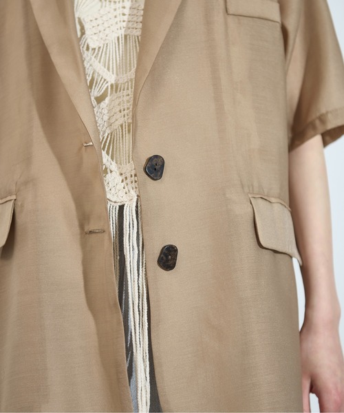 「THE YOn」 ジャケット FREE グレイッシュベージュ レディース_画像3