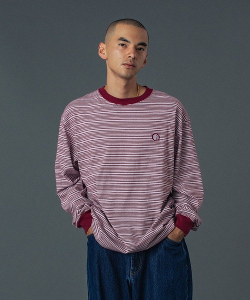 XLARGE（エクストラ ラージ） tシャツ STRIPE L/S TEE メンズ