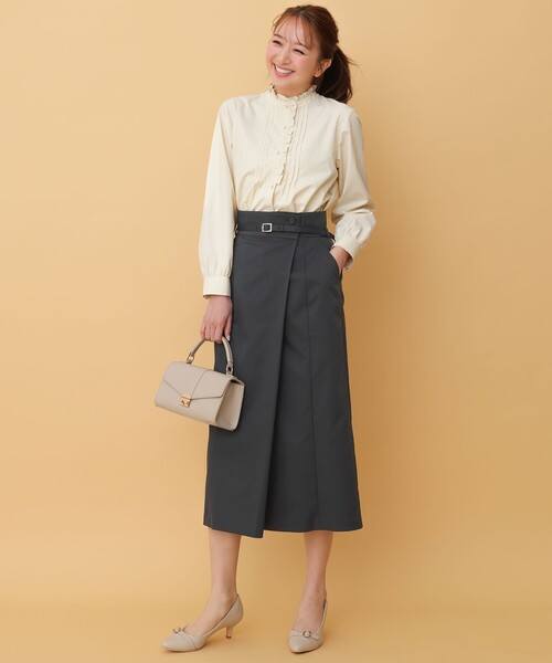 ANY SIS（エニィスィス） ブラウス シャツ フリルスタンド シャツ