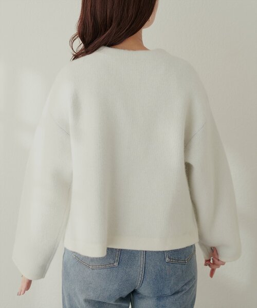 「natural couture」 ニットカーディガン FREE モカ レディース_画像8