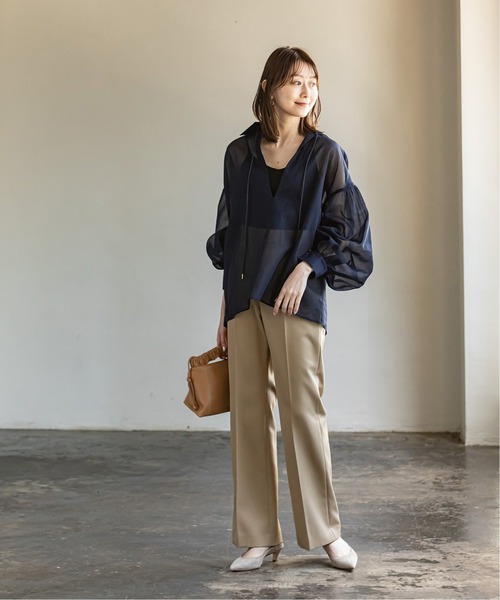 美品】NOBLE ホワイト 長袖シャツ NOBLE（ノーブル） 長袖シャツ