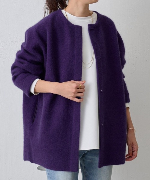 「BEARDSLEY」 ニットカーディガン FREE ベージュ レディース_画像3