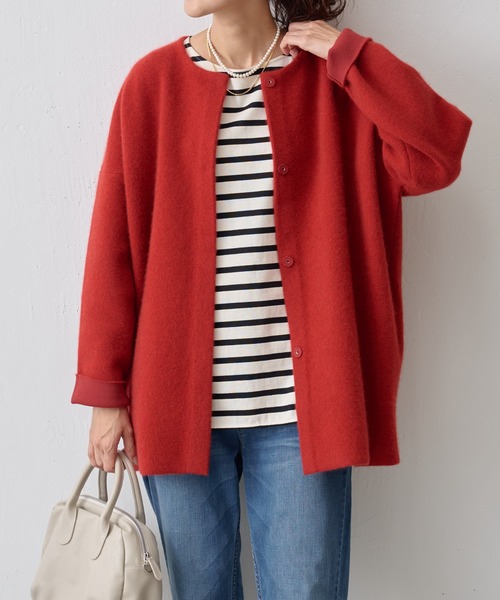 「BEARDSLEY」 ニットカーディガン FREE ベージュ レディース_画像6