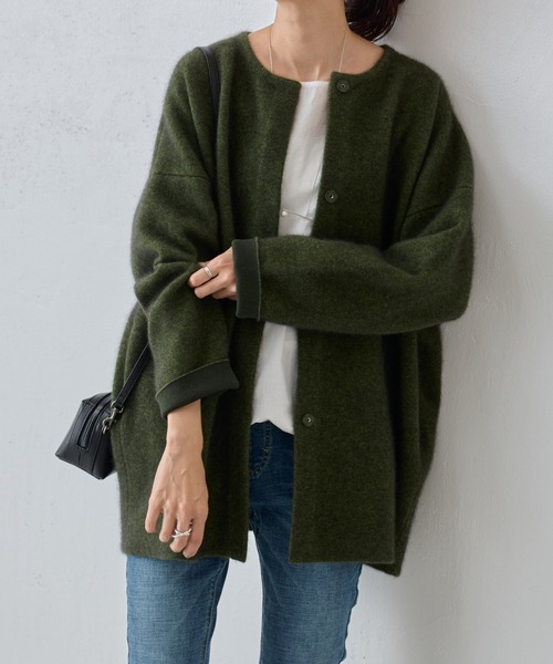 「BEARDSLEY」 ニットカーディガン FREE ベージュ レディース_画像7