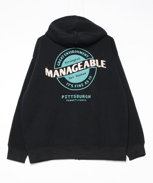 「FUNALIVE」 「beaumere」ジップアップパーカー LL 杢グレー メンズ_画像7