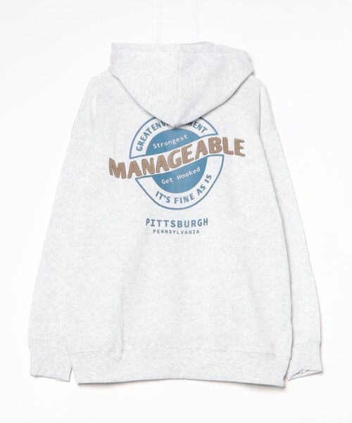 「FUNALIVE」 「beaumere」ジップアップパーカー LL 杢グレー メンズ_画像8