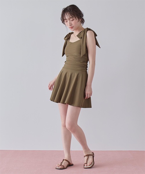 SEA DRESS(シードレス) 水着 スカート付ショルダーリボンワンピース SEA DRESS(シードレス) 水着 スカート付ショルダーリボンワンピース