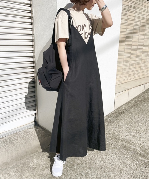 「Spick \u0026 Span」 サロペットスカート 38 ベージュ レディースの画像