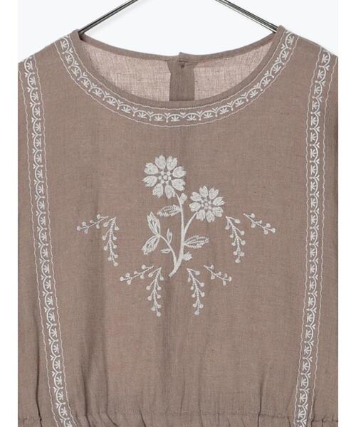 「TSUHARU by Samansa Mos2」 長袖ワンピース F オフホワイト レディース_画像4