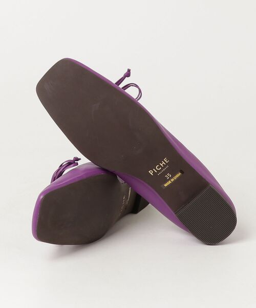 「PICHE ABAHOUSE」 バレエシューズ 35 パープル レディース_画像3