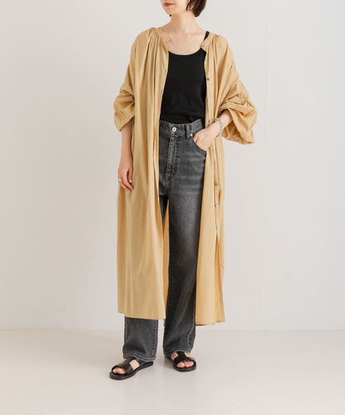 「URBAN RESEARCH」 シャツワンピース FREE ベージュ レディースの画像2