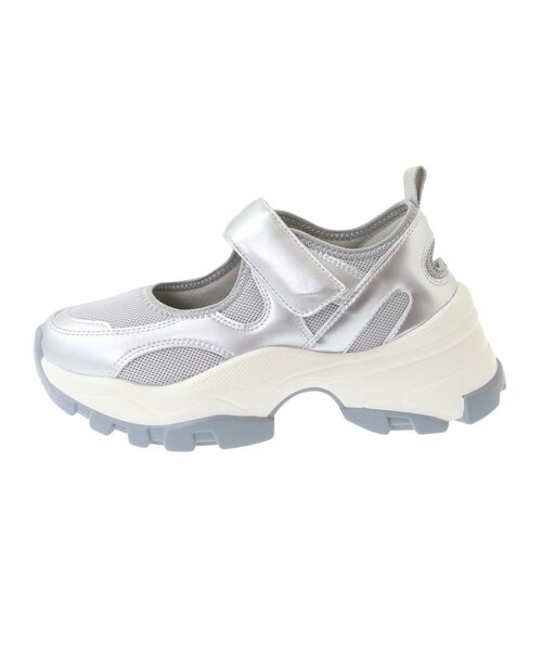 「Green Parks」 ローカットスニーカー M シルバー レディース_画像8