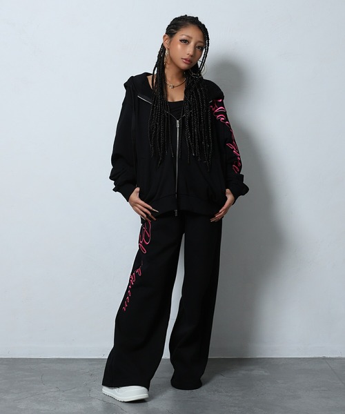 狛治さん専用LYFT セットアップ ウィメンズ ブラック Oversize Round Separate Track Jacket - Black – LÝFT