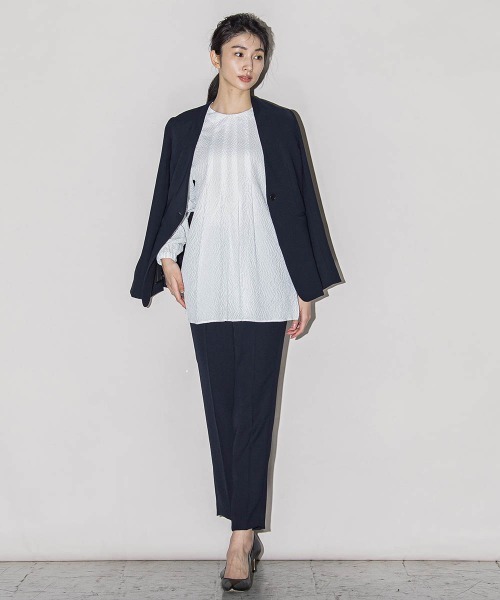 「la.f…」 長袖ブラウス 9号 ブラック レディース_画像9