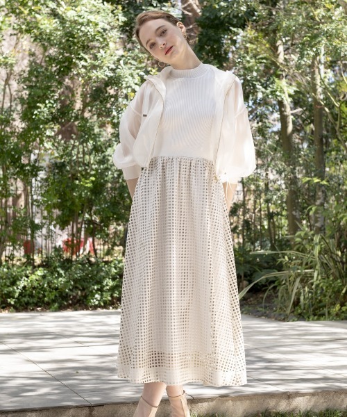 「AND COUTURE」 ドッキングワンピース FREE ブラック レディース_画像4