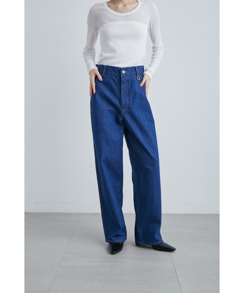 「MIESROHE」 デニムパンツ 1 ブラック レディース_画像3