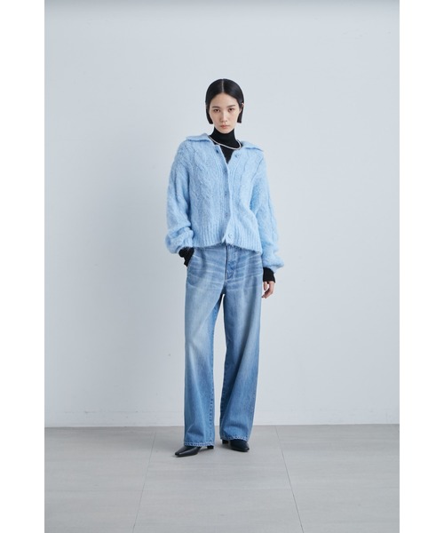 「MIESROHE」 デニムパンツ 1 ブラック レディース_画像6