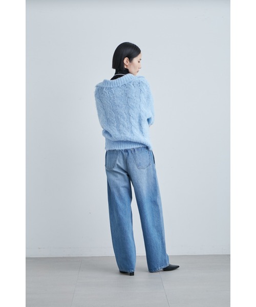 「MIESROHE」 デニムパンツ 1 ブラック レディース_画像9