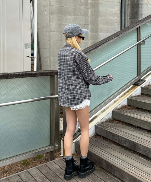 「sedacle girl」 長袖シャツ FREE ダークグリーン レディース_画像6