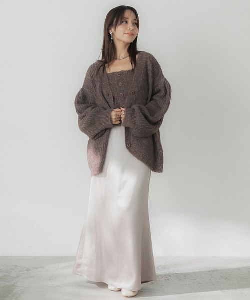 「Elishe」 ロングスカート 0 グレイッシュベージュ レディース_画像6