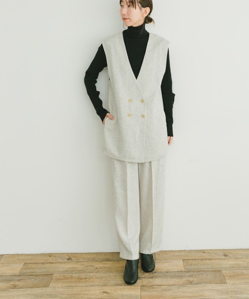 「ITEMS URBANRESEARCH」 セットアップ FREE ブラック レディース_画像8