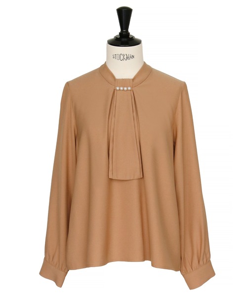 「RUIRUE BOUTIQUE」 長袖ブラウス 5L ブルー レディース_画像7