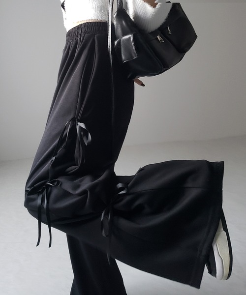 「me+em select」 スウェットパンツ FREE ブラック レディース_画像8