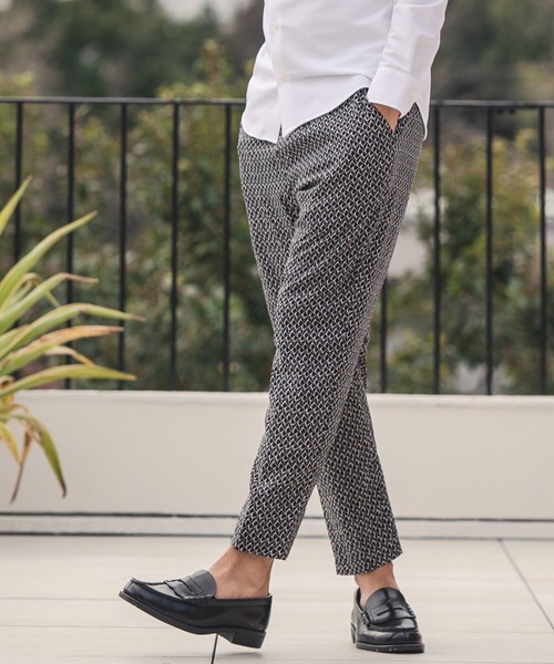 「CAMBIO」 イージーパンツ S ブラック メンズ_画像3