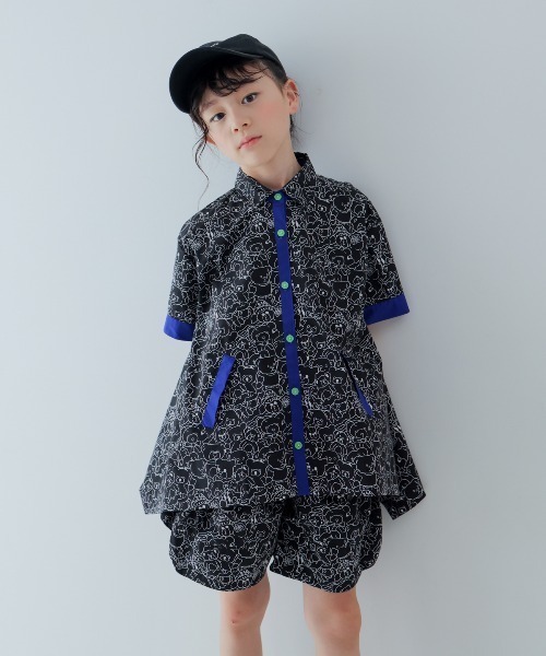 unica - トップ ティーシャツ many Bear 色つやティーシャツ キッズ 小わっぱ服 お坊っちゃん うしろ帯 シャツ、ブラウス-ベビー、キッズ、マタニティ