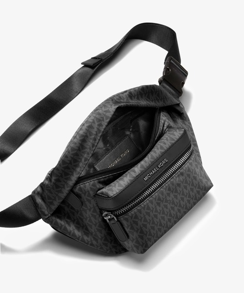 美品 MICHAEL KORS ウエスポーチ ボディバッグ メンズ MICHAEL KORS（マイケルコース） ウエストポーチ BROOKLYN ロゴ