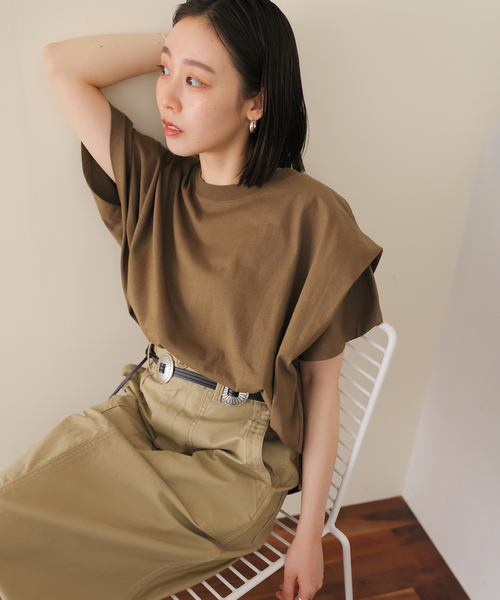 tシャツ 「追加 / 新色」ショルダータックルーズプルオーバー レディースの画像